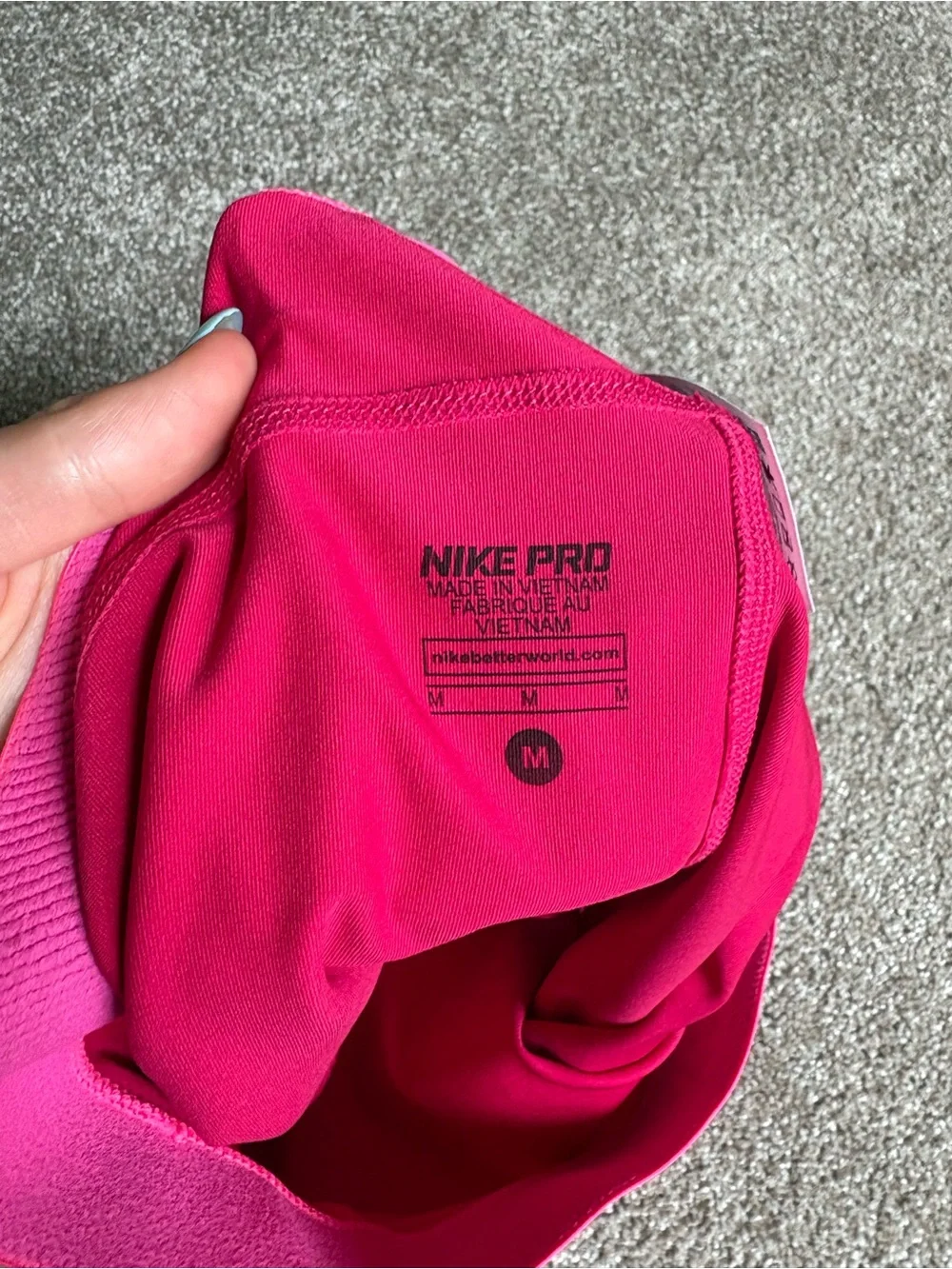 Nike Women's Hot Pink Pro Compression Bike Shorts - Picture 4 of 4